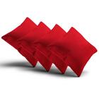 Kit 4 Almofadas Vermelhas 43x43cm Cada