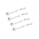 Kit 4 Amortecedor Pistão Para Móveis Armários 80 N Branco