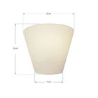 Kit/4 Arandela Retro Cone Md-2001 Cúpula Em Tecido 25/26x13cm