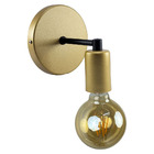 Kit 4 Arandela Retrô Industrial Dourada + Lâmpada Led G95