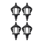 Kit 4 Arandelas Externa Interna De Parede Em Ferro Fundido