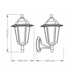 Kit 4 Arandelas Taschibra Colonial Tlf 26 Alumínio E27 Bivolt