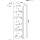 Kit 4 Armários Multiuso De Escritório Com 6 Portas Rústico