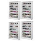 Kit 4 Armários Multiuso Sapateira Bella Branco - Phoenix Baby