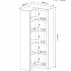 Kit 4 Armários Para Escritório Com Estante