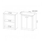 Kit 4 Armários Para Escritório Com Estante