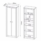 Kit 4 Armários Para Escritório Com Estante Tecno Mobili