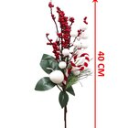 Kit 4 Arranjos Pick Berry Artificiais Enfeite Natalino 40cm