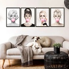 Kit 4 Artistas Bubble Gum Rosa 33x24cm Moldura:madeira Branca