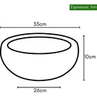 Kit 4 Bacias Para Suculenta 33x10cm Cor Palha