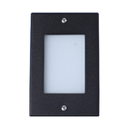 Kit 4 Balizador De Embutir Escada Parede Preto 4x2 Alumínio +