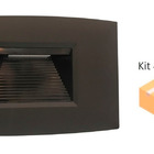 Kit 4 Balizadores Step 4x2 3000k Bivolt Preto Ip65