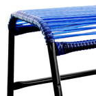 Kit 4 Bancos Descanso Pés Fio Único Azul