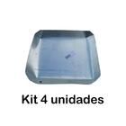 Kit 4 Bandeja Para Churrasqueira Latão 35x32 Cm - Volpato