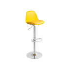 Kit 4 Banqueta Giratória Estofada Bar Balcão E Cozinha Amarelo