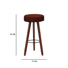 Kit 4 Banquetas Alex Suede Telha Pés Palito Bnn Decor