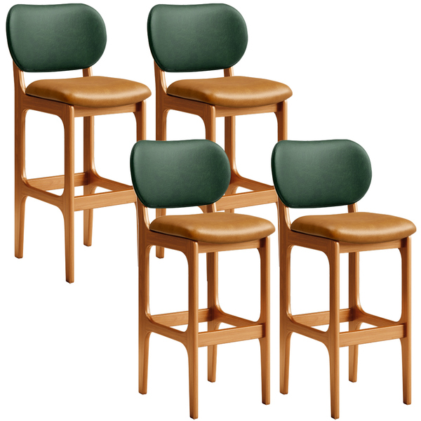 Kit 4 Banquetas Alta Bar Cozinha Jantar Betta L02 Imbuia Fact