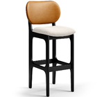 Kit 4 Banquetas Alta Bar Cozinha Jantar Betta L02 Preto Courí