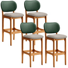 Kit 4 Banquetas Alta Bar Cozinha Sala Jantar Betta L02 Imbuia