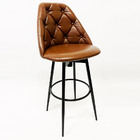 Kit 4 Banquetas Alta Decorativa Sophia Cor Whisky Base Aço Co