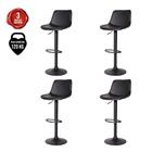 Kit 4 Banquetas Alta Estofada Para Bar Balcão Cozinha America