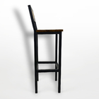 Kit 4 Banquetas Alta Industrial Florença Em Madeira Pinus