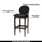 Kit 4 Banquetas Alta Madeira Maciça Lofoten Suede Preto G42 -