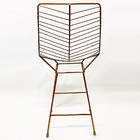 Kit 4 Banquetas Alta Para Cozinha Bertoia Retrô Cor Cobre Ass