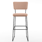 Kit 4 Banquetas Alta Para Cozinha Sala De Jantar Base Em Aço