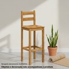 Kit 4 Banquetas Altas 100% Madeira Maciça Martin Espresso Móv