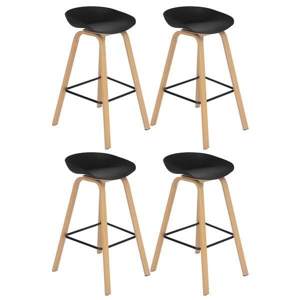 Kit 4 Banquetas Altas Bancada Cozinha Cassia Bd 76 Cm