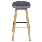 Kit 4 Banquetas Altas Bancada Cozinha Cassia Bd 76 Cm Cinza E