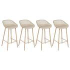 Kit 4 Banquetas Altas Bancada Cozinha Clarice Cloe