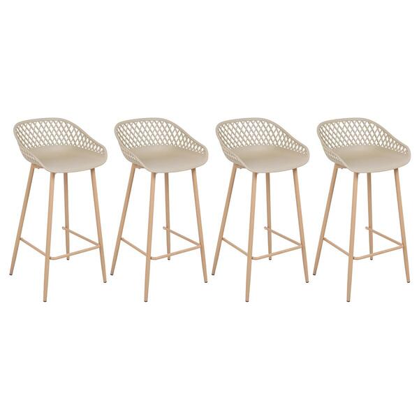 Kit 4 Banquetas Altas Bancada Cozinha Clarice Cloe