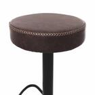 Kit 4 Banquetas Altas Com Encosto Baixo Estofado Para Cozinha