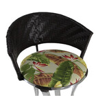 Kit 4 Banquetas Altas Conforto Alumínio Polido Fibra Sintétic