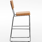 Kit 4 Banquetas Altas Cozinha Sala Jantar Base Em Aço Fixa Al