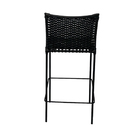 Kit 4 Banquetas Altas De Alumínio Laguna Preto 70cm Aluminium