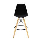 Kit 4 Banquetas Altas Eiffel Com Mesa Bistrô Preto Para Cozin