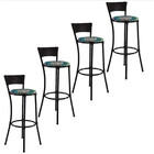 Kit 4 Banquetas Altas Forts Aço Carbono Fibra E Sintética Ace