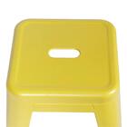 Kit 4 Banquetas Altas Iron Tolix Titan Rivatti Amarela Base M