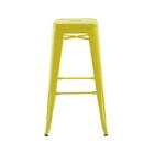Kit 4 Banquetas Altas Iron Tolix Titan Rivatti Amarela Base M