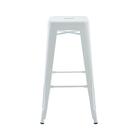 Kit 4 Banquetas Altas Iron Tolix Titan Rivatti Branca Base Me