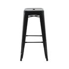 Kit 4 Banquetas Altas Iron Tolix Titan Rivatti Preta Base Met