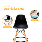 Kit 4 Banquetas Altas Para Bar Cozinha Charles Eames Eiffel P