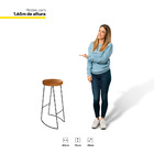 Kit 4 Banquetas Altas Togo Industrial Madeira Maciça Peroba R