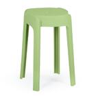 Kit 4 Banquetas Baixa Empilhável Nordica - Verde