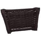 Kit 4 Banquetas Baixa Preta Junco Argila Com Assento Preto Fo