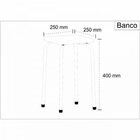 Kit 4 Banquetas Baixas Logdesign