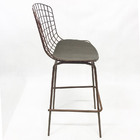 Kit 4 Banquetas Bertóia Cor Ferrugem Tubular Altura 70cm - Po